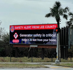 generator safety billboard